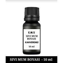 E.M.S Kahverengi Mum Boyası 10 ml Sıvı Mum Boyası.
