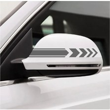 Sticker Dizayn Araba Oto Ayna Şerit Sticker - Araba Oto Cam Sticker - 00106