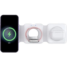 Chipia Katlanabilir Manyetik Çoklu Kablosuz Şarj Standı