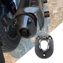 Honda Pcx 125 Egzoz Ucu Kapağı Karbon Fiber