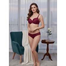 Eta Dantelli Push Up Sütyen & Külot Takım – 4 Renk Alternatifli Iç Giyim
