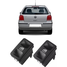 Cme Parts Volkswagen Vw Polo Hb 1994-1999 Uyumlu Sağ + Sol Ön Kapı Cam Açma Düğmesi Takım 2 Adet Set 191959855