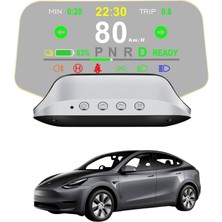 Ramm Tesla Model Y - Model 3 Çift Sistemli Hud Ekran Göstergesi - Gri