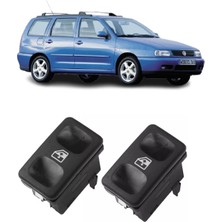 Cme Parts Vw Polo Classic Variant 1997-2002 Uyumlu Sağ+Sol Ön Kapı Cam Açma Düğmesi Takım 2 Adet Set 191959855
