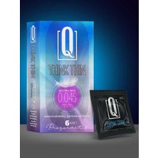 Yakalı Q Think Thin 6'lı Ekstra Ince Prezervatif