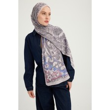 Schaless Sonsuz Aşk - Lila - Efilia Desenli Şal - 70X190 cm