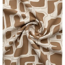 Geometrik Desenli Dijital Baskılı Döşemelik Koltuk Kumaşı, Kırlent, Minder Kaplama Kumaşı 100X140 cm