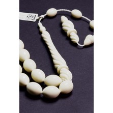 Kehribarkolik Ivory Fil Dişi-Imame Işçilikli Ali Uzun 10*14 Mm.