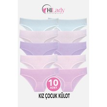 Hilady Kız Çocuk Külot, Karışık Renkli, Kız Çocuk Külot, Yumuşak Pamuklu Kumaş