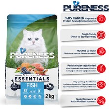 Pureness Düşük Tahıllı Balıklı Yetişkin Kedi Maması 2kg – Omega 3&6, Sindirim Destekli| Süper Premium