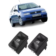 Cme Parts Vw Polo Classic Sedan 1996-2002 Uyumlu Sağ + Sol Ön Kapı Cam Açma Düğmesi Takım 2 Adet Set 191959855