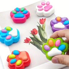 Moderncevher Renkli Patiler Yumuşak Dokulu Fidget Anahtarlık Serisi