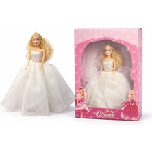 Toyska Gelinklikli Bebek - Beyaz Prenses Bebek 28CM