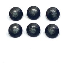 Hırka Yelek Düğmesi / Metal Düğme / Antrasit / 1,7 cm / 6 Lı Set/ MDE156