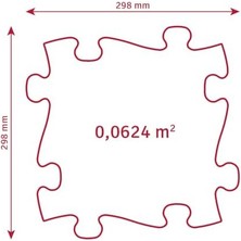 Storemax Muffık MFK-020-1 Medium 1 Orta Boy Duyusal Motor Yapboz Matı Çocuklar Için, Bebekler Için Duyusal Oyun Matı, Yetişkinler Için Masaj Yapboz Zemini 105 x 55 cm