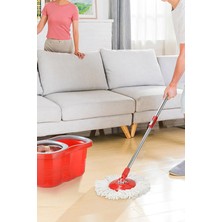 Gampus 360 Derece Döner Başlıklı Pratik Temizlik Kova Mop Paspas Seti 13 Litre