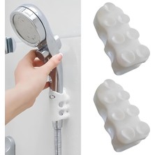 Storemax 2 Adet Vantuzlu Duş Başlığı Tutucu – Silikon, Ayarlanabilir, Aletsiz Kurulum