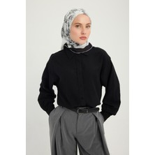 Schaless Sessiz Botanik - Gri - Vierra Desenli Viskon Şal - Eşarp - 90X90 cm