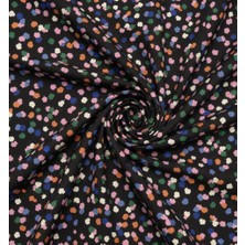 Podyum Baskı Puantiyeli Rengarenk Desenli Dijital Baskılı Döşemelik Koltuk Kumaşı, Kırlent, Minder Kumaşı 100X140CM