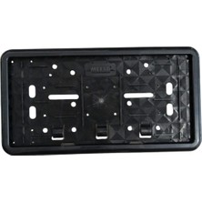 LTG Nova Çerçeveli Dikdörtgen Plakalık Plaka Altlığı Siyah 32X17CM 1 Adet