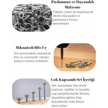 Storemax All S 320PARÇA 12 Çeşit Vida Seti, Dübelli Sunta Vidası Seti,matkap Ucu Uç ve Takım Çantası