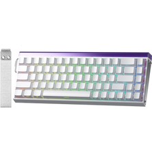 Storemax Aula Hero 68 He Manyetik Klavye Trigger Switch 8000Hz Rgb Neon Tkl Hot Swap Oyuncu Klavyesi Beyaz