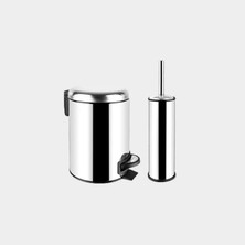 Storemax Krom Çöp Kovası Seti 3 Lt (000400)