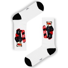 Carnaval Socks Kayaklı  Bear Desenli Tenis Çorap
