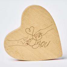 Storemax Birleşen Eller Ahşap Dekoratif Kalp