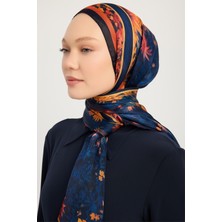 Schaless Gecenin Bahçesi - Nar Çiçeği - Aurora Desenli Janjan Şal - 70X190 cm