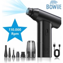 Bowie Turbo jet üfleme fanı ve kablosuz araç süpürgesi Hava üfleme özellikli jet fan