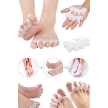 Ciyu Ticaret 5 Parmak Ayıran Bunıon Koruyucu Silikon Bunıon Koruyucu Gece Ateli