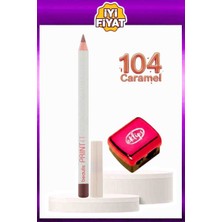Beaulis 104 Caramel Dudak Kalemi + Asortili Çift Bıçaklı Kalemtraş Seti