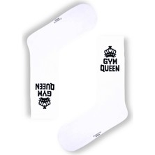 Carnaval Socks GYM Queen Yazılı Tenis Çorap