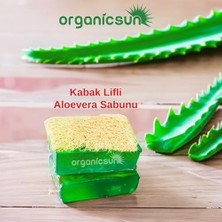 Storemax Organicsun Doğal Kabak Lifli Aloe Vera Sabunu 120 gr Tüm Cilt Tipleri Için B ve E Vitaminli