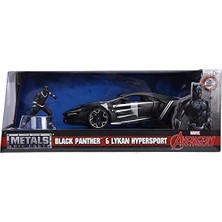 Storemax Jada Oyuncak Kara Panter-Beyaz Motorlar Lykan Hypersport Döküm Araba, 1: 24 Ölçek Araç & 2.75 "koleksiyonluk Metal Heykelcik"