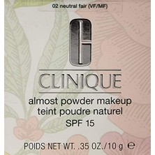 Storemax Clinique Almost Powder Makeup SPF15 02 Neutral Fair Pudra 1 Paket (1 x 10 G)