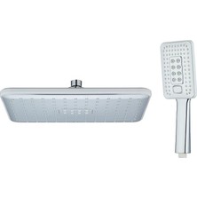 Storemax Rhea Krom Tepe Duş ve El Duş Başlık Seti