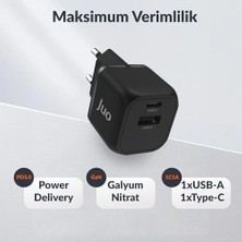 Storemax Juo 20W Gan Usb-C Usb-A Şarj Aleti & Ipad & Uyumlu Pd Qc4.0 Type-C Hızlı Şarj Cihazı