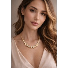 Xuping Luxury Damla Taşlı Gold Kaplama Kolye