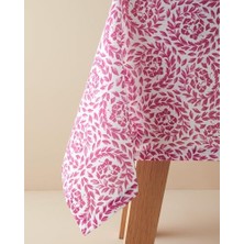 Storemax Carnival Floral Polyester Masa Örtüsü Fuşya