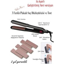 Storemax Shibowavy Saç Tost Makinesi ve Saç Düzleştirici (3 Farklı Plaka)