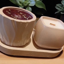 Celestia Dekoratif Tabakta Mum Seti