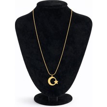 Pangu Ay Yıldız Çelik Kolye