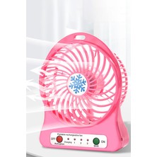 Gampus Mini Masa Fanı Şarjlı 3 Kademeli Vantilatör Klima Soğutucu Fan