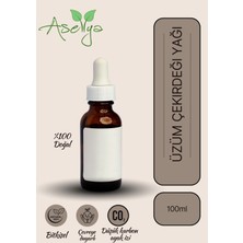Üzüm Çekirdeği Yağı 100 ml – Saf Doğal Bitkisel Bakım Yağı | Cilt, Saç ve Masaj Yağı