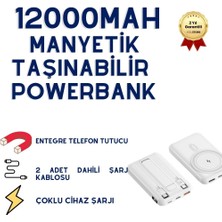 Hzl 12000Mah Manyetik Taşınabilir Powerbank