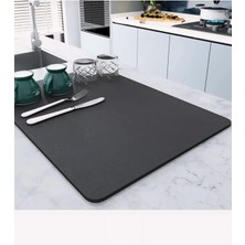 SiHako Kaymaz Tabanlı Çok Amaçlı Su Emici Sihirli Tezgah Üstü Bulaşık Yıkama Kurulama Kurutma Matı