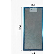 Akat Silverline Ile Uyumlu Davlumbaz 20,5X48,3 cm Arka Ara 4,5cm Aspiratör Filtre