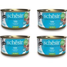 Schesir Ton Balıklı Tam ve Dengeli Jöleli Kedi Konservesi 85 Gr. x 4 Adet